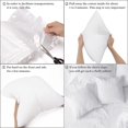 thumbnail image 7 of Eurotex Bed Pillows for Sleeping Hotel Quality, Supportive Down Alternative Pillow for Side and Back Sleeper, Pillows size 26 x 26 inch, Set of 4, 7 of 7