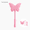 Pink Butterfly, variant on Credit Card Wand, Magic Wand Credit Card Holder, Contactless Payment Card Holder, Tap to Pay Wand with Hidden Card Slot, 3D Printed Novelty Gift and Decor for Contactless Cards, Pink Butterfly