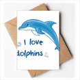 thumbnail image 1 of I Love Dolphins Illustrate Greeting Cards You are Invited Invitations, 1 of 3