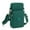 Green, variant on Sling Bag with Headphone Port Hiking Travel Daypack Multi-pocket Compact Crossbody Backpack Adjustable Strap Chest Bag Polyester Black