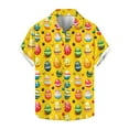 thumbnail image 2 of GERsome Mens Hawaiian Shirts Loose Fit Vacation Shirts Short Sleeve Button Down Easter Shirt for Men S-5XL, 2 of 5