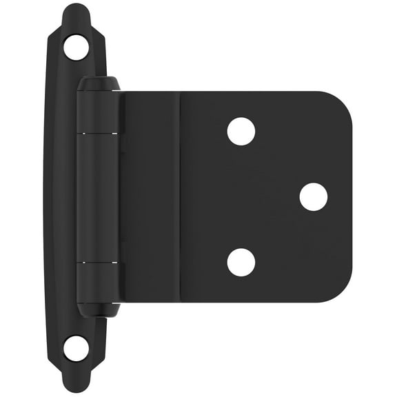Amerock 2-15/79 in. W X 2-3/4 in. L Matte Black Steel Inset Hinge 2 pk