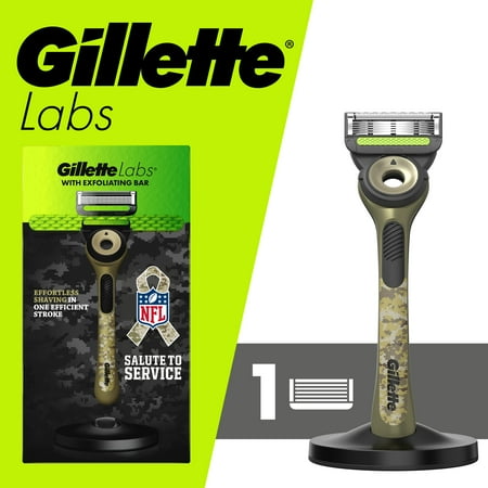 Gillette Labs with Exfoliating Bar Men’s Salute to Service Razor with Stand