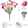 thumbnail image 7 of BITOUSHI 24 Pcs Artificial Flowers for Outdoor,Plastic Flowers Decoration, UV Resistant Faux Flowers Shrubs, Artificial Plants for Indoor Outside Garden Home Wedding Farmhouse - Mixed Color, 7 of 7