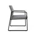 thumbnail image 4 of Gansett Reception Waiting Room Oversize Guest Chair / Black Steel / Gray, 4 of 5