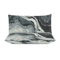 thumbnail image 3 of 3 Pcs Soft Bedding Set, Includes 1 Duvet Cover with Zipper And 2 Pillow Shams,Marble Texture Twin(86"x70"), 3 of 8