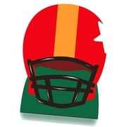 HYKE 4.2 Ft Helmet Cardboard Cutout Stand Life Size Sports Party Decorations Hockey Baseball Day Backdrop Photo Props Standup for Sports Theme Party