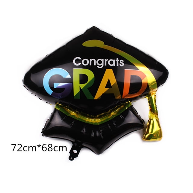 Temporada de graduación Globo de película de aluminio Premio de graduación Decoración de copa de búho Globo de vestir festivo