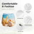 thumbnail image 6 of Lsque Beach Starfish Shell Printed Women's Running Shorts with Liner Pockets,Elastic Quick Dry Workout Athletic Gym Yoga Shorts,Womens High Waist Shorts-Large, 6 of 9