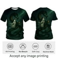 thumbnail image 3 of Rebaike Men’s Dragon Graphic T-Shirt, Fantasy Anime Style Short Sleeve Casual Tee, 3 of 7