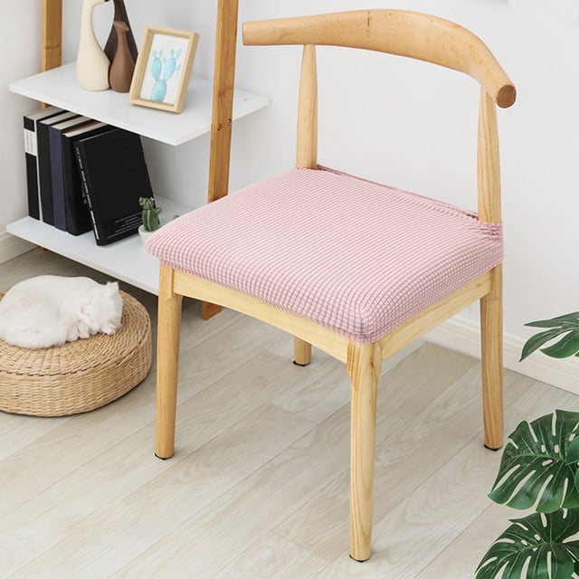 Funda elástica para silla de comedor | Funda elástica de algodón tejido para cojín de silla | Protector de asiento fácil de colocar para el hogar, cocina, restaurante y oficina | 1 pieza