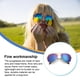 thumbnail image 3 of Qarigey Gafas de sol Novedad de alto rango Diferentes vibrantes Resistentes Ligeras Mano de obra fina Diseño único Gafas redondas Lentes Oro + Verde Qarigey AP008819-02, 3 of 6