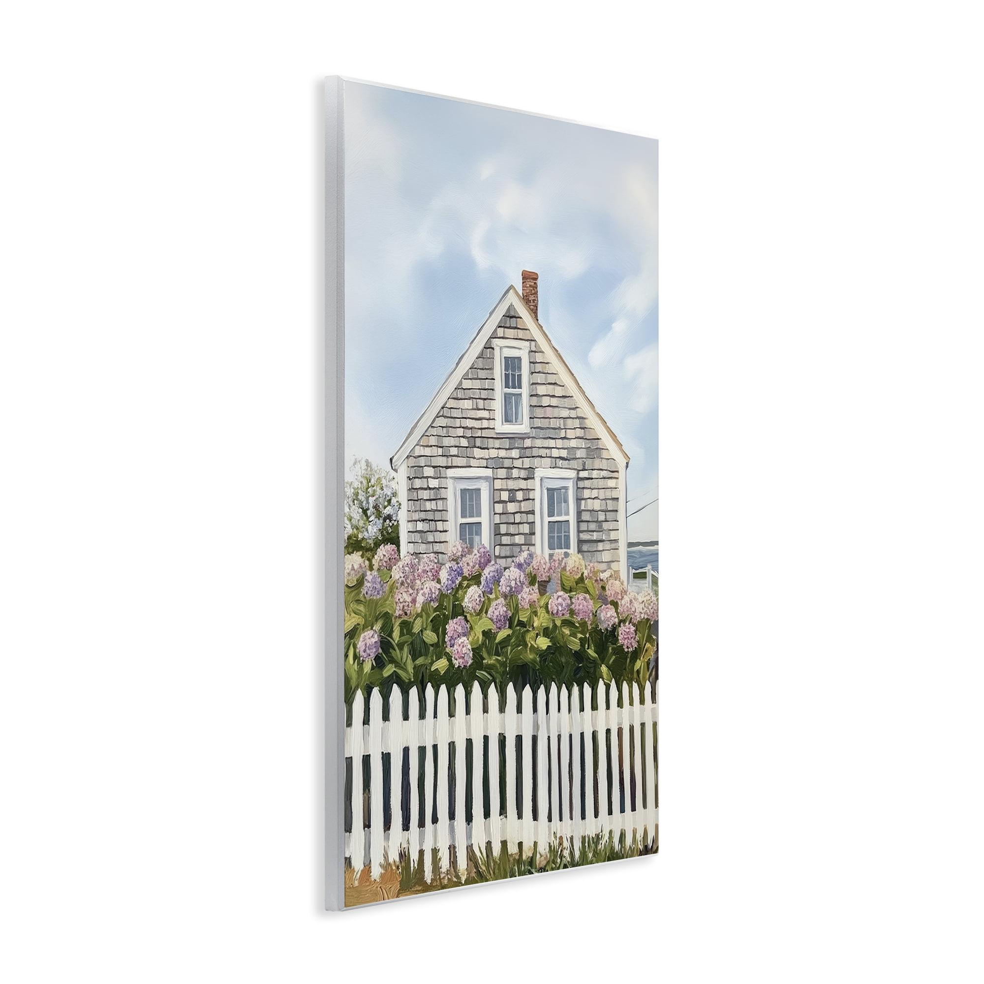 Stupell Industries Coastal Cottage Hydrangea Garden Wall Plaque Art, design by Sisi and Seb