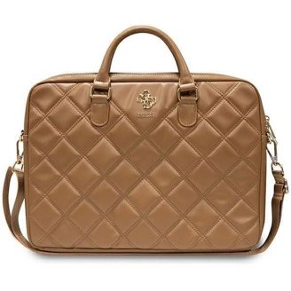 Sac Pour Ordinateur Portable Guess Manche 4G Uptown - Motif Triangle Logo - Compatible Jusqu'à 14" - Couleur Rose - Neuf D'origine