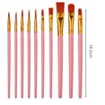 thumbnail image 6 of Dujiujun 10Pcs Artist Paint Brushes with Long Handle Soft Bristles Strong Absorbency Watercolor Round Pointed Multifunction Artists Paint Brush Set, 6 of 8