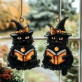 thumbnail image 2 of hengsof Acrylic Window Hanging Stained Glass Window Hanging, Suncatcher for Cat Lovers, Cat Halloween Fall Christmas Decor for Home, Cafe, 2 of 2