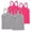 Hot Pink#05, variant on AHTJRT 4 Pack Tank Tops for Girls Workout Beach Running Vest Cross Racerbacks Camisole Top Lightweight Cotton Soft Tops White#02 4 Years