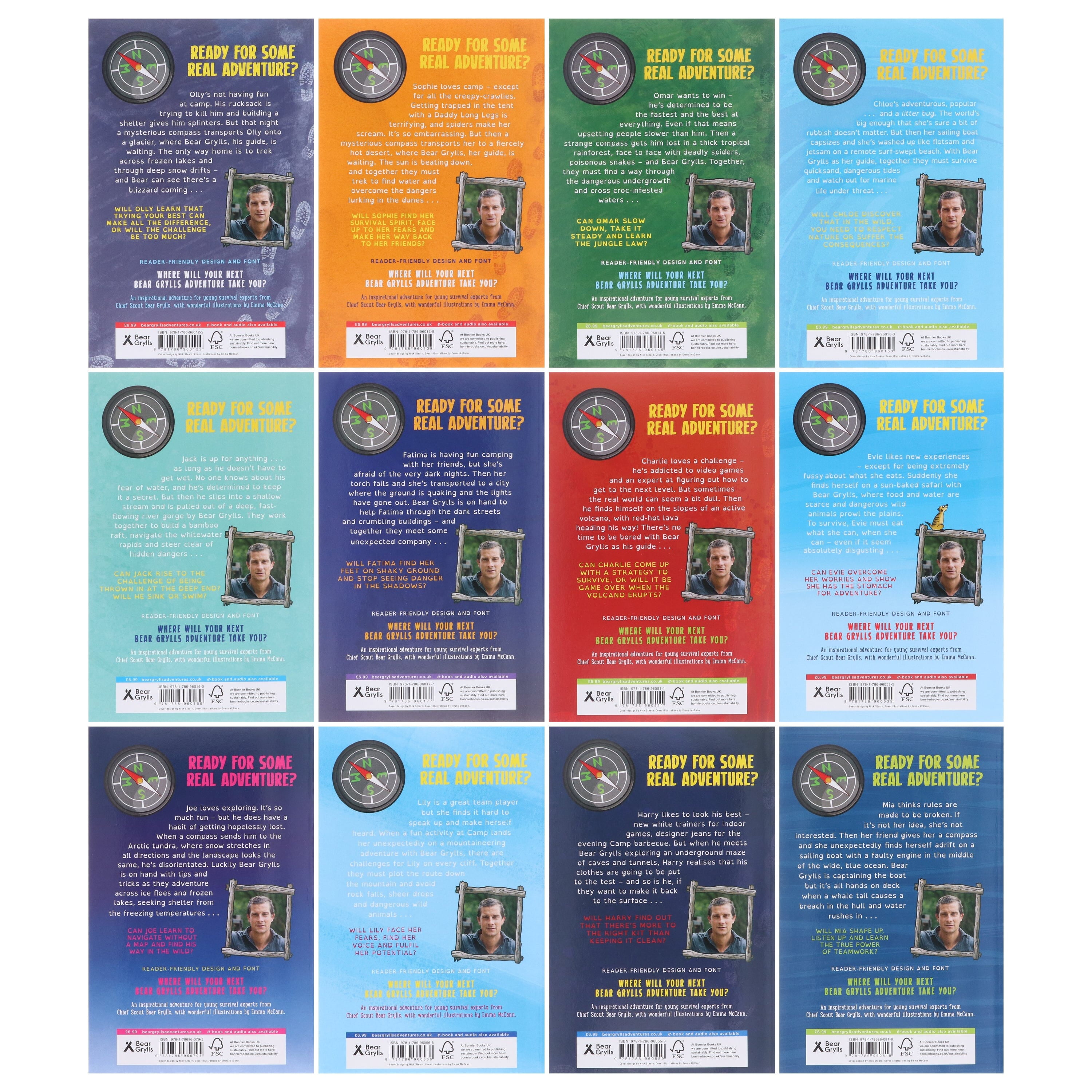 Bear Grylls Adventure Collection 10 Books Set - Blizzard Challenge Desert Challenge Jungle Challen..