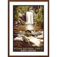thumbnail image 2 of Art.com Pisgah National Forest - North Carolina Art Print by Lantern Press, Brown Frame Wall Art, 21" x 29", 2 of 5