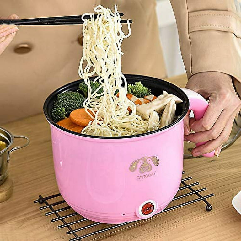 Electric Hot Pot, Rapid Noodles Soup Ramen Cooker, Stainless Steel