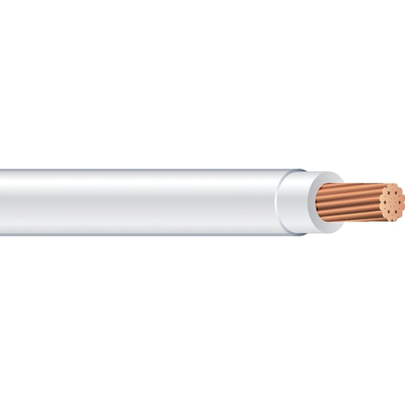 Southwire Simpull Thhn, 10 Gauge Thhn Stranded Wire, White, 50 Ft. Per Roll