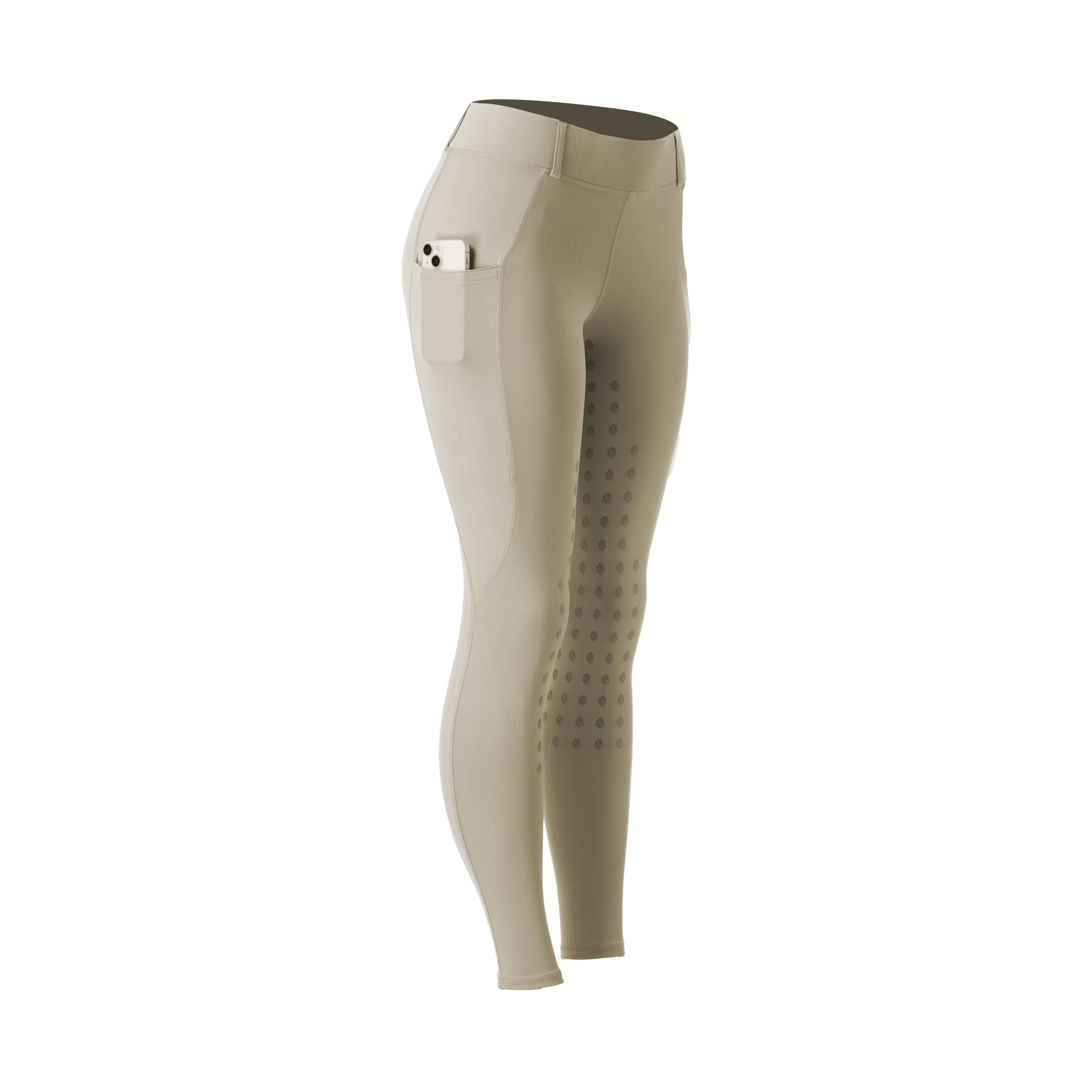 Equinavia Classic Womens Silicone Full Seat Horse Riding Pants with Phone Pockets | Equestrian Breeches Schooling Tights