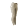 thumbnail image 6 of Equinavia Classic Womens Silicone Full Seat Horse Riding Pants with Phone Pockets | Equestrian Breeches Schooling Tights, 6 of 15