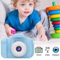 thumbnail image 1 of Mini cámara digital HD para niños, 2 pulgadas, bonita cámara de vídeo con foto, juguetes, regalo (azul), 1 of 8