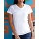 thumbnail image 1 of Camiseta de mujer Sublivie con cuello en V y sublimación BLANCO L, 1 of 1