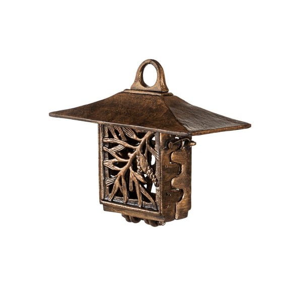 Bronze Cast Suet Bird Feeder, Leaf