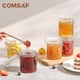 thumbnail image 5 of Juego de tarros de vidrio ComSaf herméticos 240 ml (8 oz), 6 piezas con tapa, 5 of 8