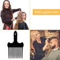 thumbnail image 5 of Hair Fork Comb Black Plastic Insert Afro Non Slip Comb Lift Hair Comb High & Low Gear Comb Hairdressing ., 5 of 5