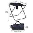 thumbnail image 3 of Tabouret Pliant 11 Pouces Randonnée BBQ Sac de Transport en Acier Inoxydable Camping Extérieur, 3 of 9