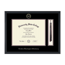 Framerly - Erskine Seminary Tassel Diploma Frame In Black Moulding