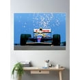 thumbnail image 2 of Nigel Mansell Racing In His 1991 Racecar With Sparks Flying In The Air Poster Wall Art, Modern Wall Decor, 8x12 UNFRAMED, 2 of 3