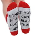 thumbnail image 1 of Coofit Unisex Crew Socks Embroidered Letters Breathable Cotton Socks Tube Socks Winter Warm Socks, 1 of 3
