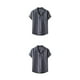 thumbnail image 4 of Qarigey Camisa de hombre cuello vuelto verano transpirable reutilizable elegante manga corta estampado Hawaii camisas de moda 3XL 3XL 2piezas, 4 of 6