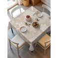 thumbnail image 2 of Rustic Coastal Suqare Tablecloth - 60 x 60 Inch, Sea Nautical Summer Beach Starfish Coral Waterproof & StainResistant Tablecloth, Washable Oil-proof Table Cover for Dining/Party/Wedding/Buffet, 2 of 9
