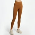 thumbnail image 1 of Pantalones de yoga de color liso para mujer, ropa interior moldeadora de cintura alta, realce de cadera, compresión abdominal, moldeador corporal, de poliéster., 1 of 4