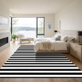 thumbnail image 3 of ODIKA 3'x5' Machine Washable Non-Slip Area Rug, Geometric Black High Traffic Rug, White, 1037959, 3 of 7