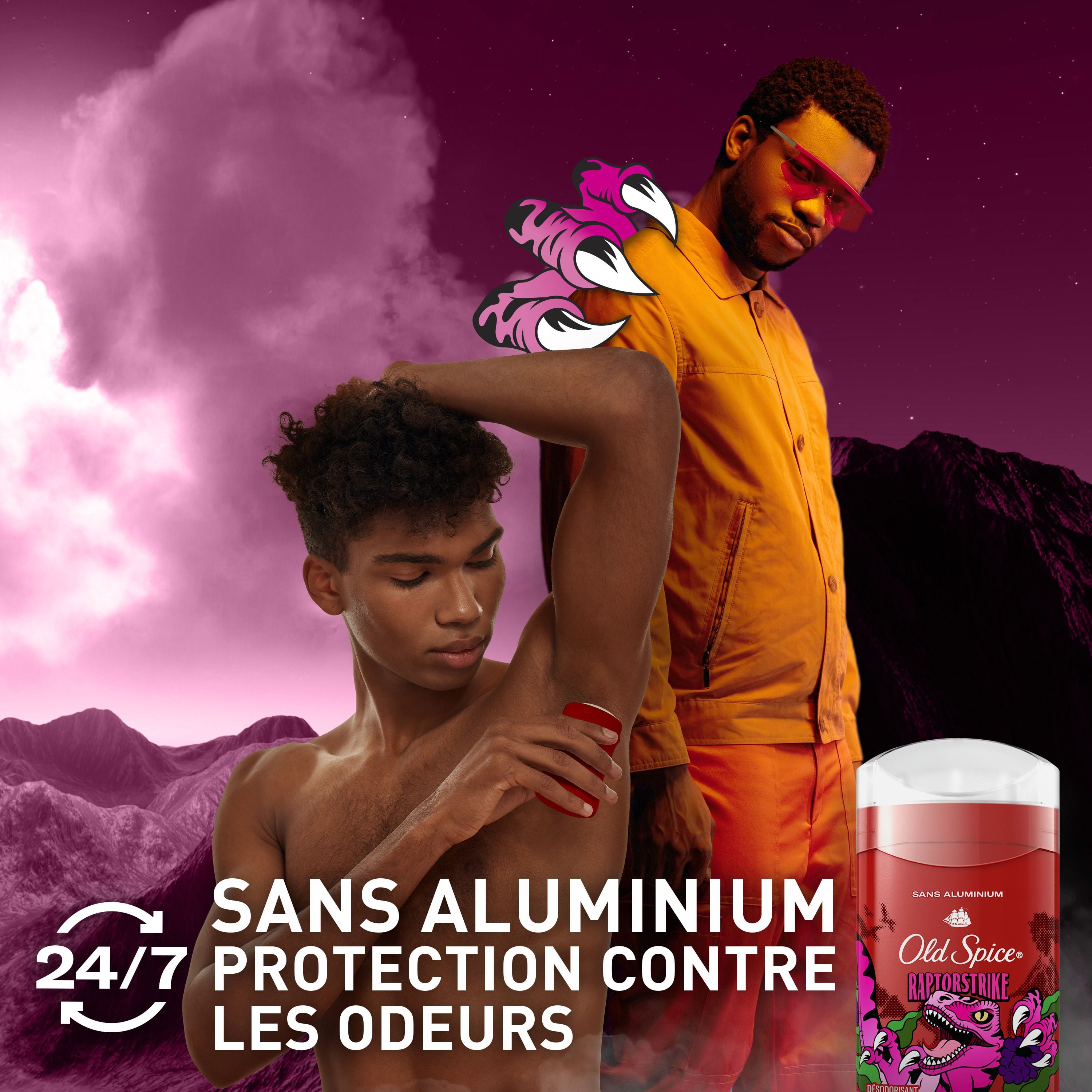 Old Spice Aluminum Free Deodorant for Men, Raptorstrike, 48 Hr. Protection, 85G