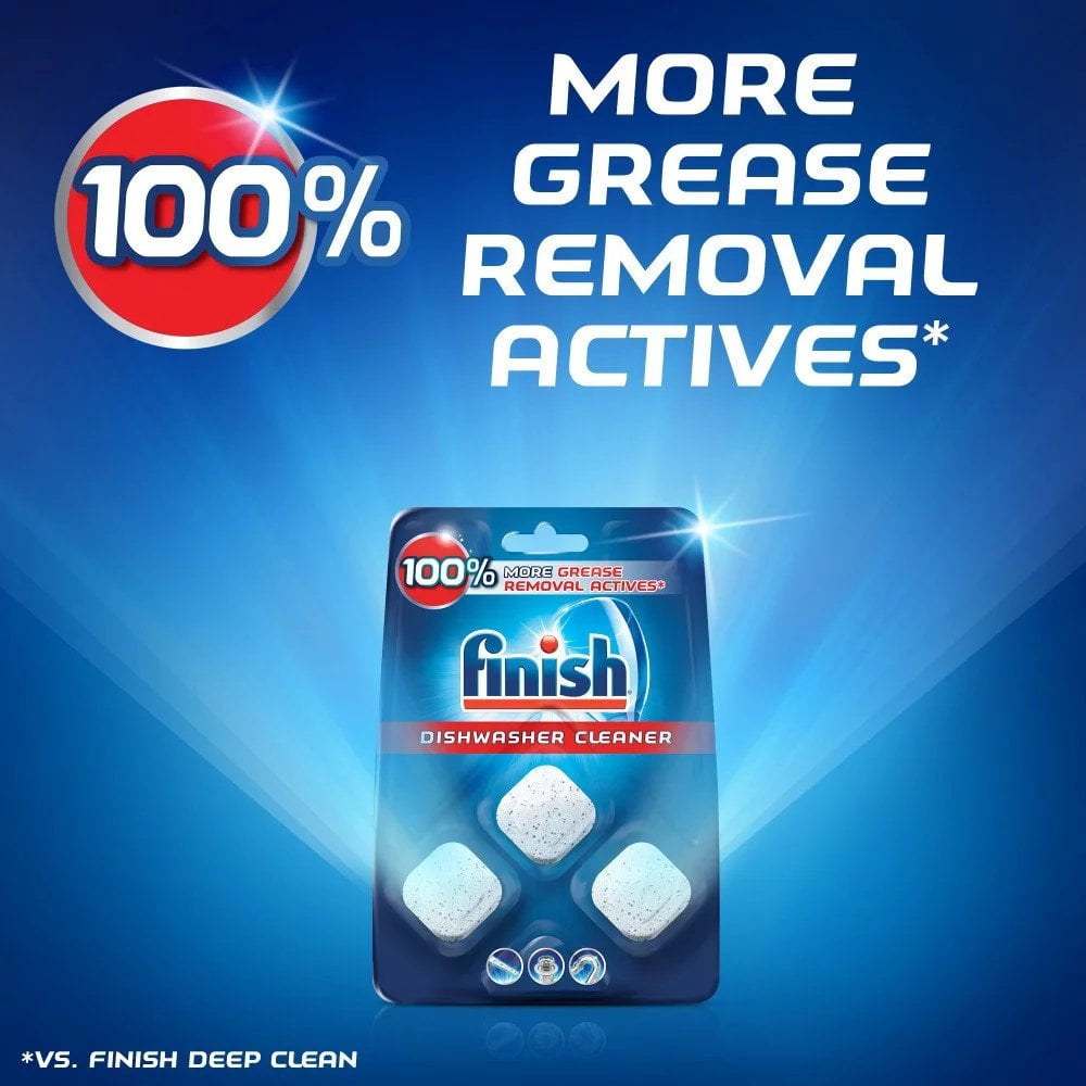 Finish In-Wash Dishwasher Cleaner Tabs - 3 Count Pack of 8