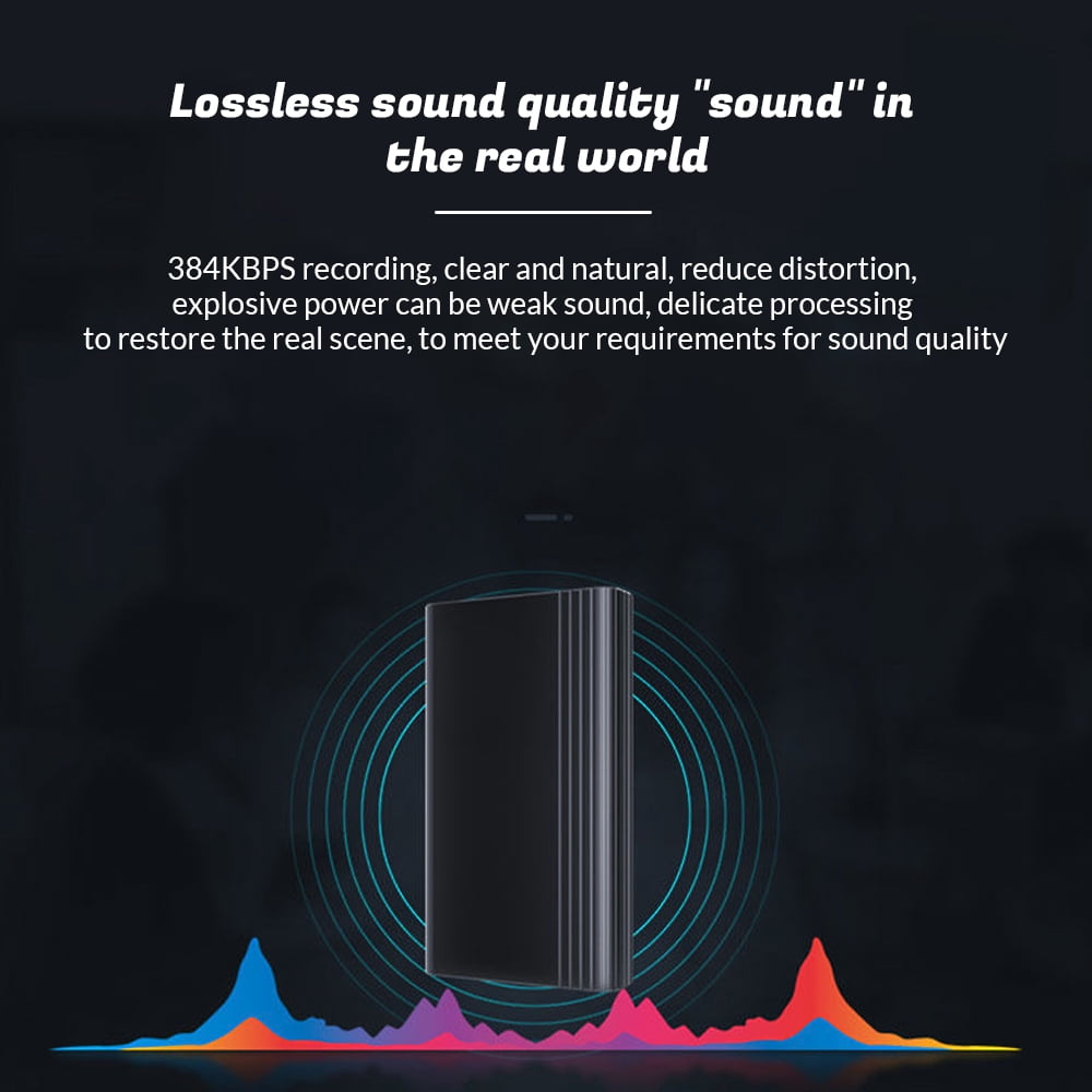 Voice Recorder with 2500mAh Battery for 400 Hours Continuous Recording,DFITO Magnetic Mini Voice Activated Recorder Perfect for Meetings, Cars,Lectures