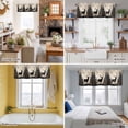 thumbnail image 5 of Vintage Forest Deer Kitchen Curtain Valances for Windows Farmhouse Short Curtains, Rustic Country Wildlife Woodland Rod Pocket Valance Curtain for Bedroom Cafe Living Room 42"x12", 5 of 8