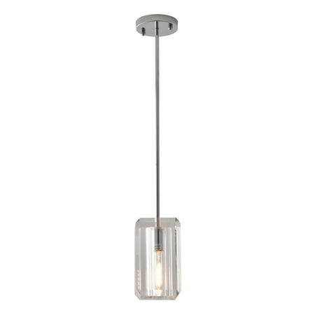 

Bethel International Pendant Chrome Metal & Crystal