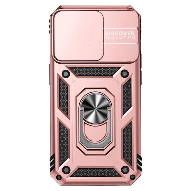 Estuche GANGXUN para iPhone 14 Pro, soporte giratorio 360°, estilo mecánico y magnético