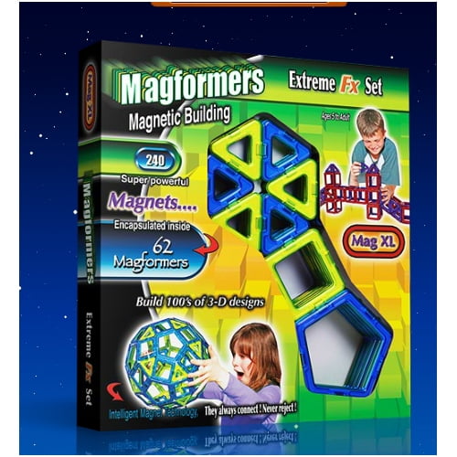 MAGFORMERS STANDARD SET 62 Pieces Educational Toy STEM toy Brain Training 