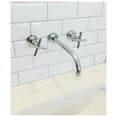 thumbnail image 2 of Kohler  9 in. 90 deg Purist W-M Lavatory Trim Spout Cross Bathroom Faucet, Brushed Nickel, 2 of 6