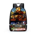 thumbnail image 3 of Roblox-Bolso de hombro periférico con estampado de Anime para hombre y mujer, Bolsa Escolar con cremallera, de dibujos animados, para estudiantes de escuela primaria, 3 of 4