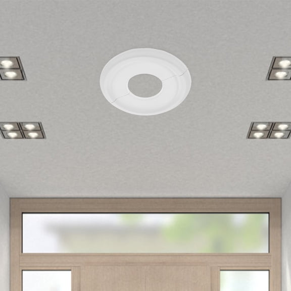 WEUVEB Traditional Ceiling Medallion White PU Enhance Your Home Decor